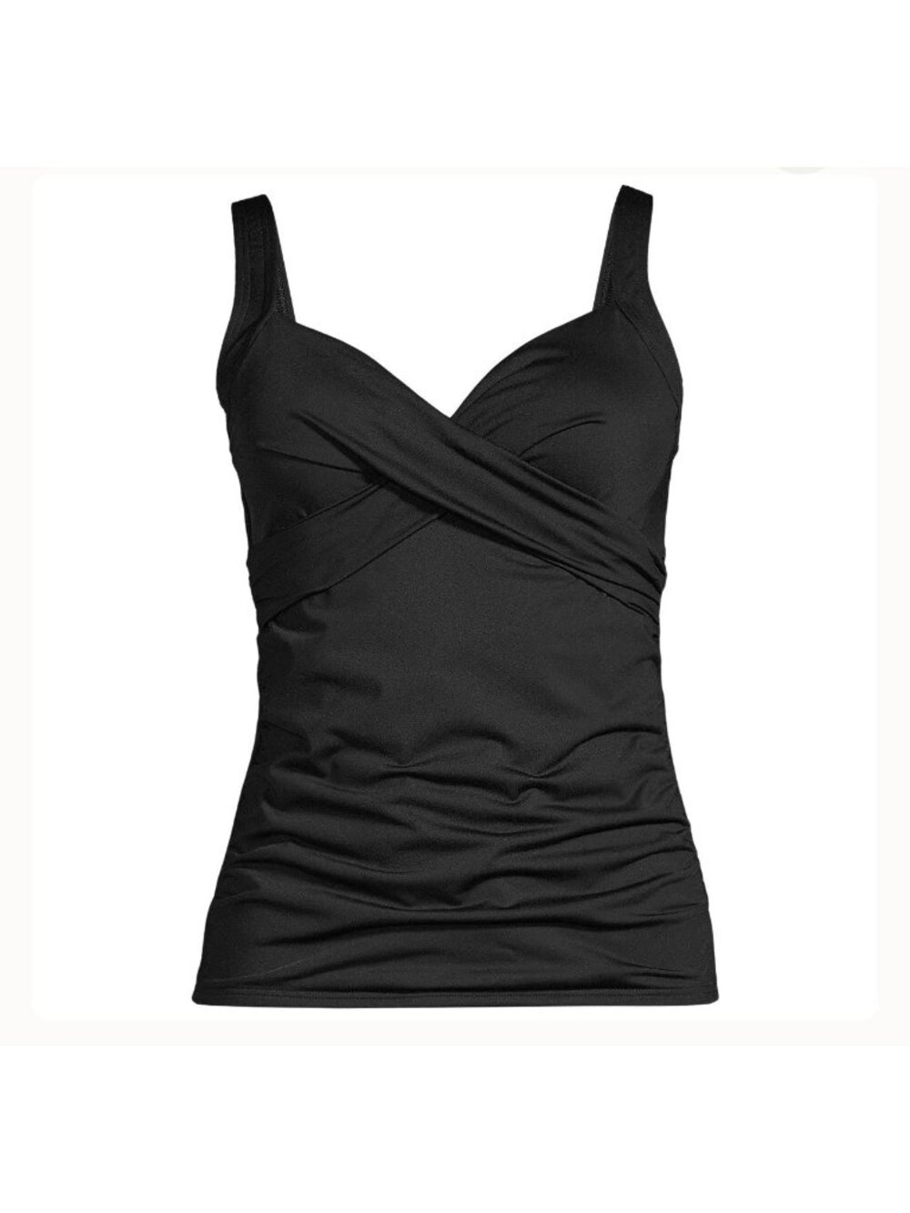 Lands End Womens Sz 8P Sweetheart Wrap Underwire Petite Tankini Top - Picture 14 of 14